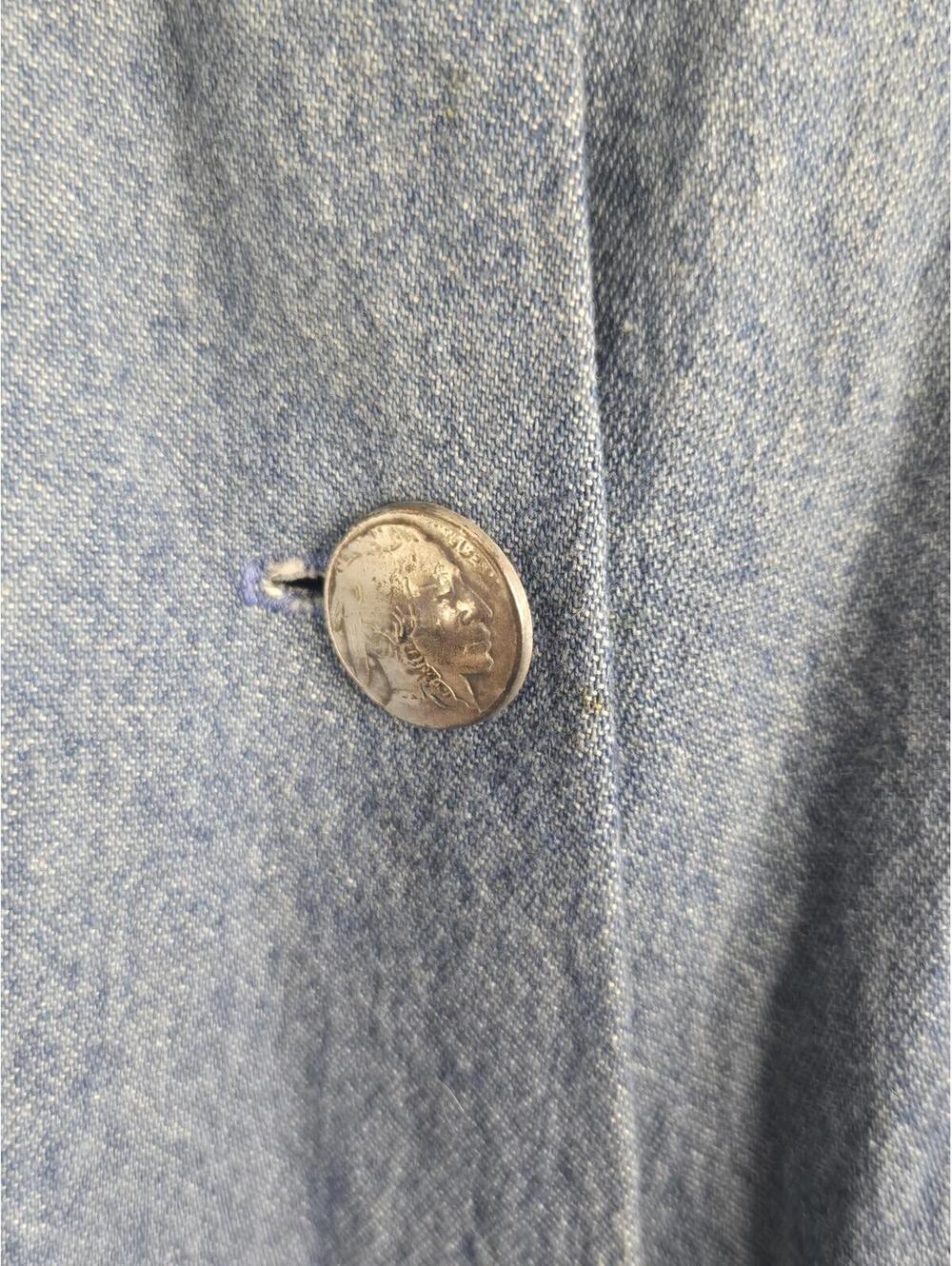 Vintage Roper Denim Indian Nickle Button-Front Maxi Skirt - Picture 2 of 7